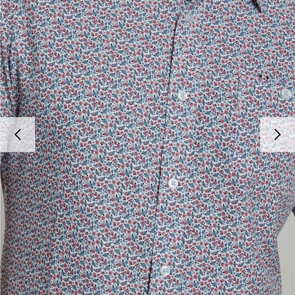 7 Diamonds Multicolor Floral Button Down Shirt XL